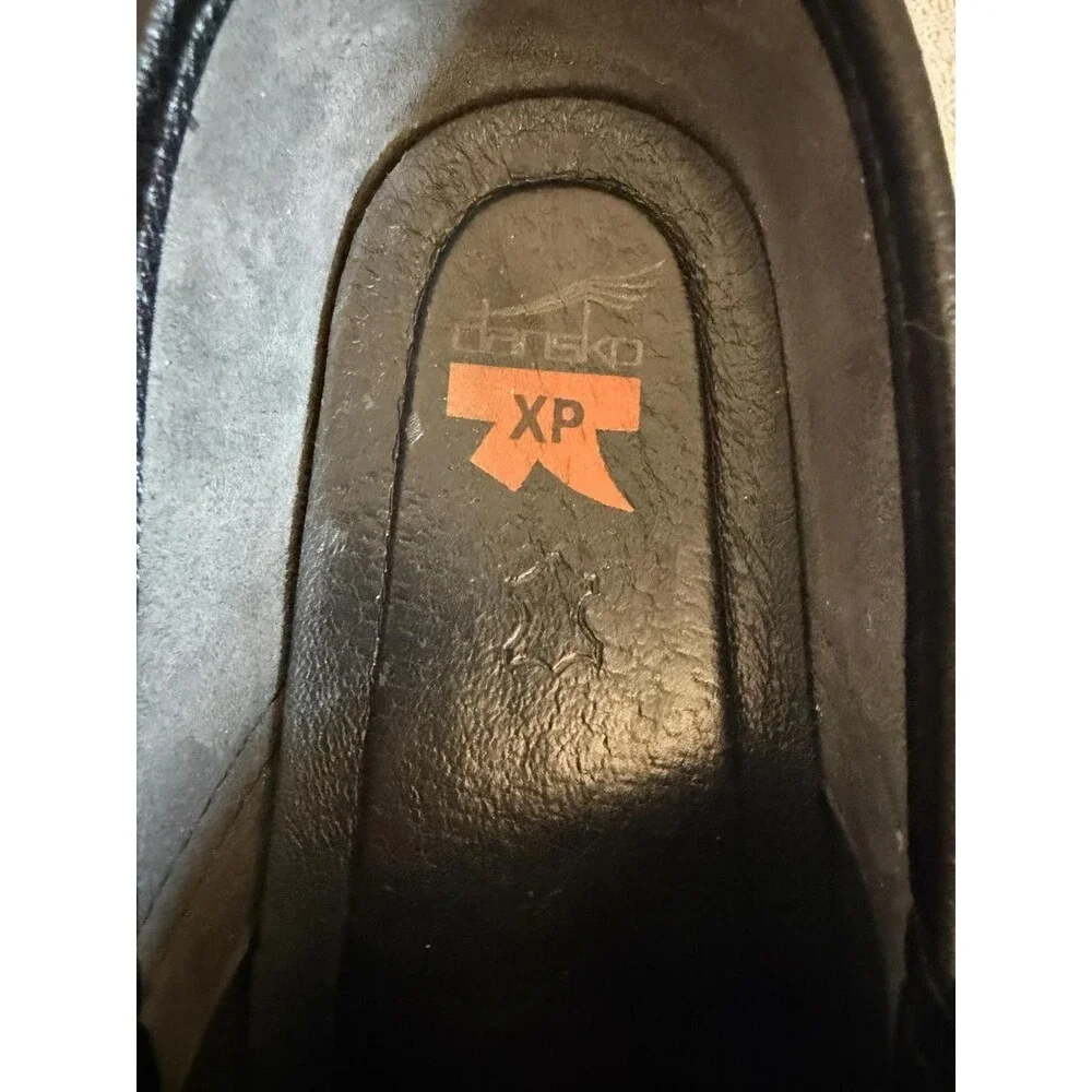 Dansko XP Womens Black Patent Leather Slip Resistant Clogs US 10 EU 41